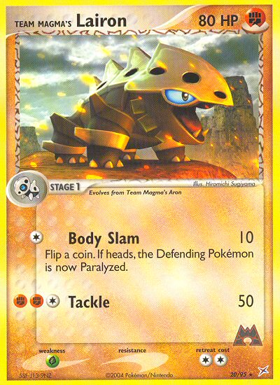 Team Magma v Aqua Team Magma's Lairon #20/95