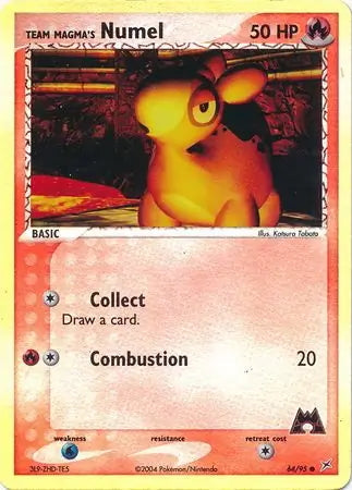 Team Magma v Aqua Team Magma's Numel #64/95 reverse holo