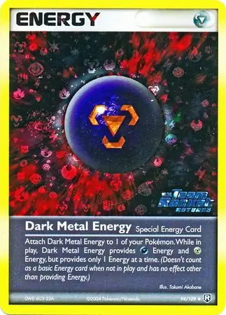 Team Rocket Returns Dark Metal Energy #94/109 reverse holo