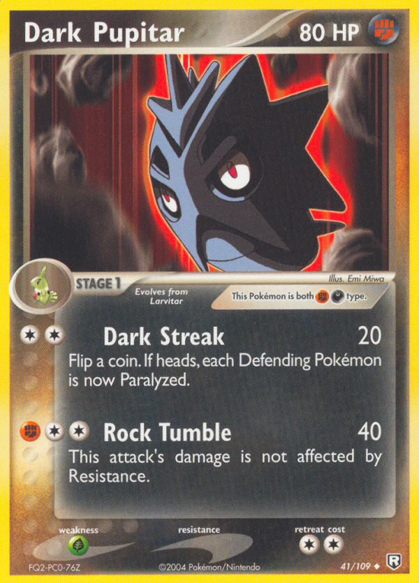 Team Rocket Returns Dark Pupitar #41/109