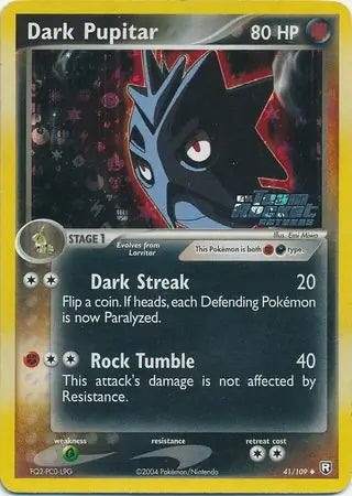 Team Rocket Returns Dark Pupitar #41/109 reverse holo