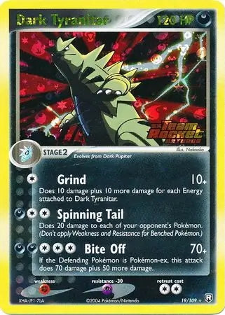 Team Rocket Returns Dark Tyranitar #19/109 reverse holo