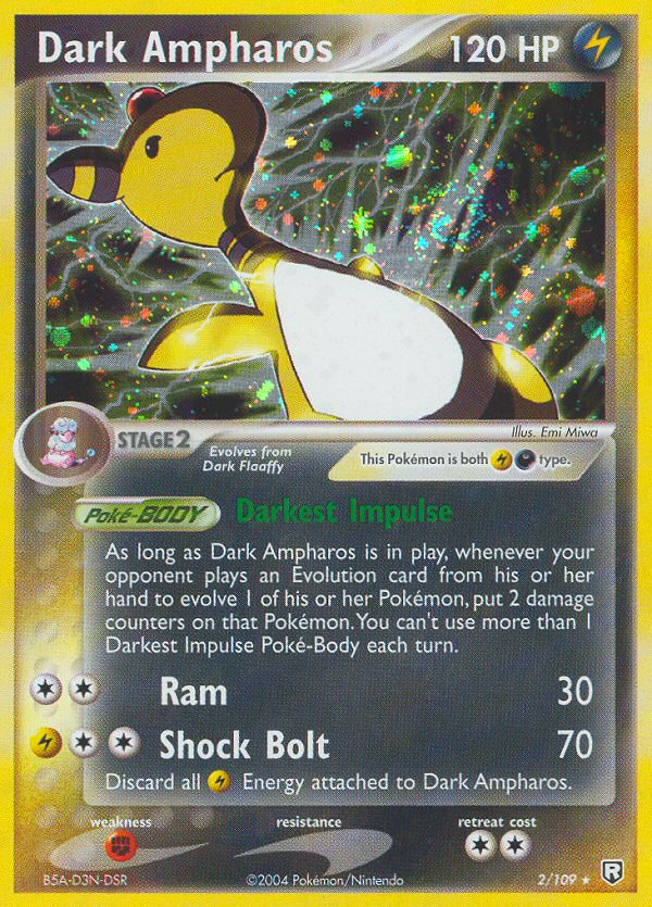 Team Rocket Returns Holo Dark Ampharos #2/109