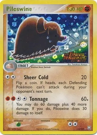 Team Rocket Returns Piloswine #13/109 reverse holo