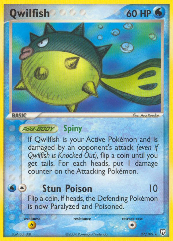 Team Rocket Returns Qwilfish #27/109