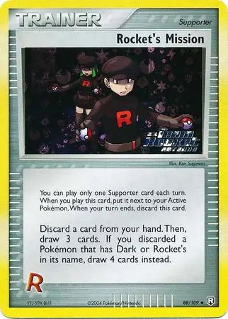 Team Rocket Returns Rocket’s Mission #88/109 reverse holo