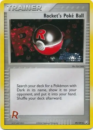 Team Rocket Returns Rocket’s Poke Ball #89/109 reverse holo