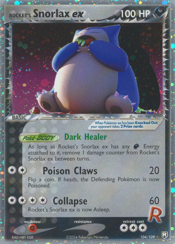 Team Rocket Returns Rocket’s Snorlax ex #104/109