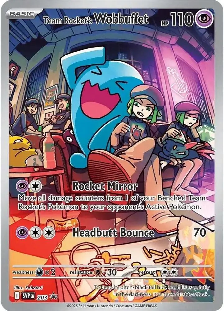 Team Rocket's Wobbuffet #203