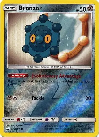 Team Up Bronzor #100/181 reverse holo