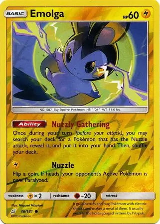 Team Up Emolga #46/181 reverse holo