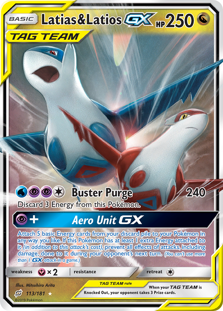 Team Up Latias & Latios GX #113/181