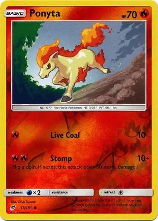 Team Up Ponyta #17/181 reverse holo