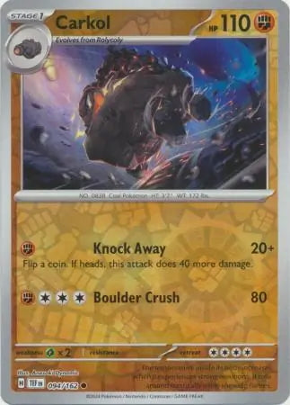 Temporal Forces Carkol #94/162 reverse holo