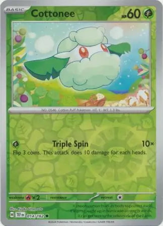 Temporal Forces Cottonee #14/162 reverse holo