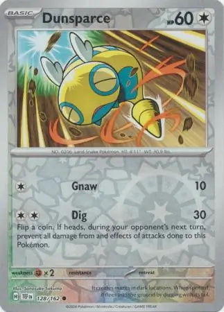 Temporal Forces Dunsparce #128/162 reverse holo