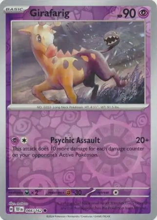 Temporal Forces Girafarig #66/162 reverse holo