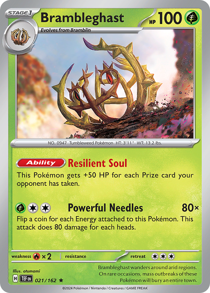 Temporal Forces Holo Brambleghast #21/162