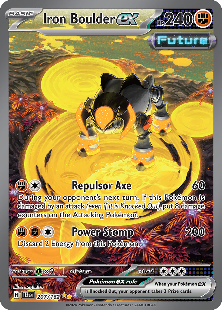 Temporal Forces Iron Boulder ex #207/162