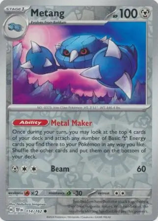 Temporal Forces Metang #114/162 reverse holo