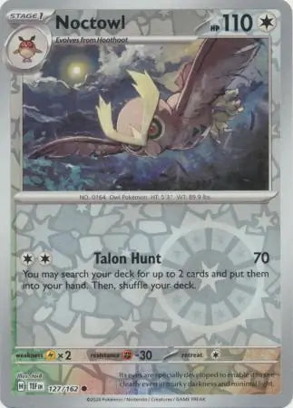 Temporal Forces Noctowl #127/162 reverse holo