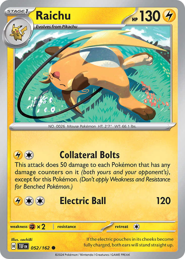 Temporal Forces Raichu #52/162