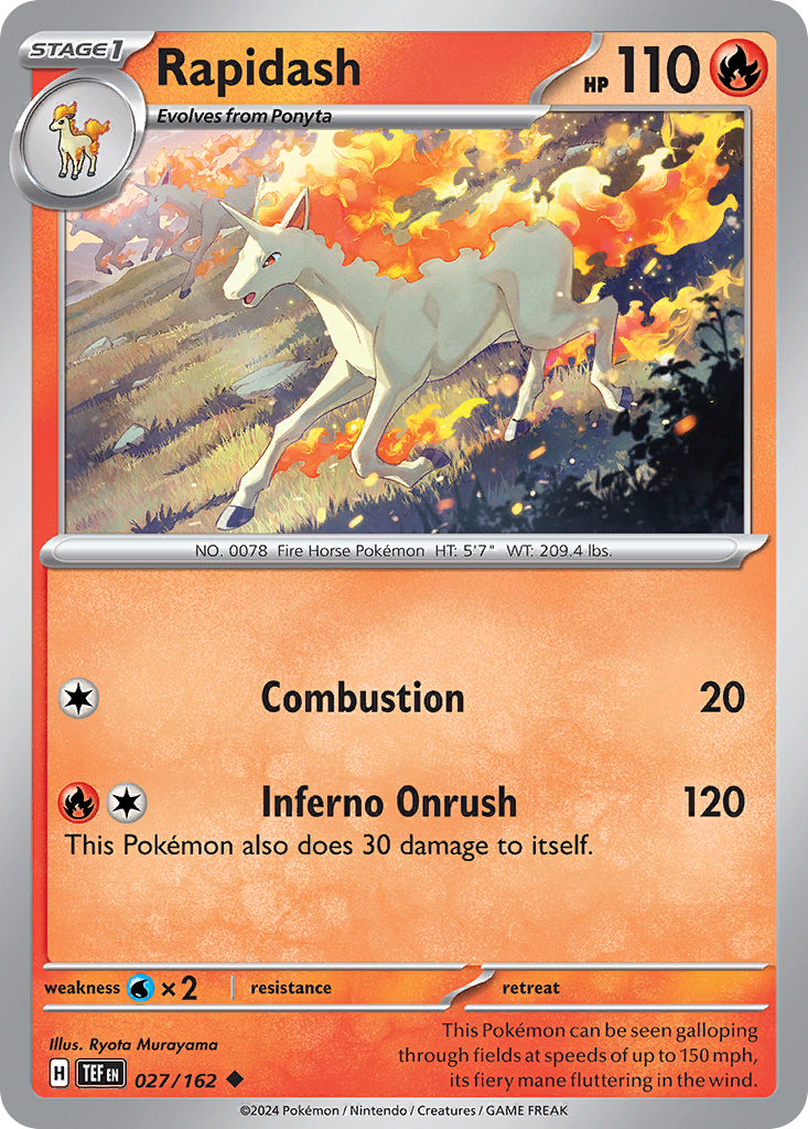 Temporal Forces Rapidash #27/162