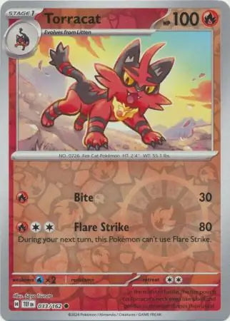 Temporal Forces Torracat #33/162 reverse holo