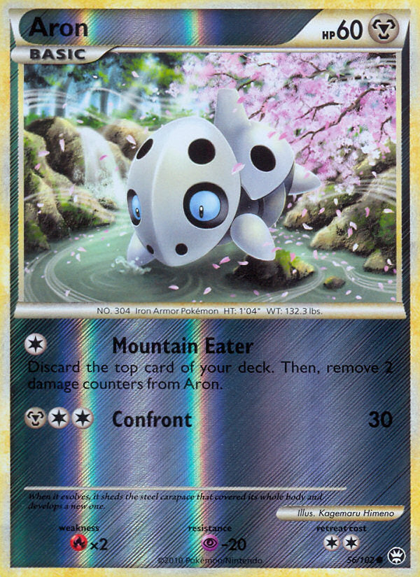 Triumphant Aron #56/102 reverse holo
