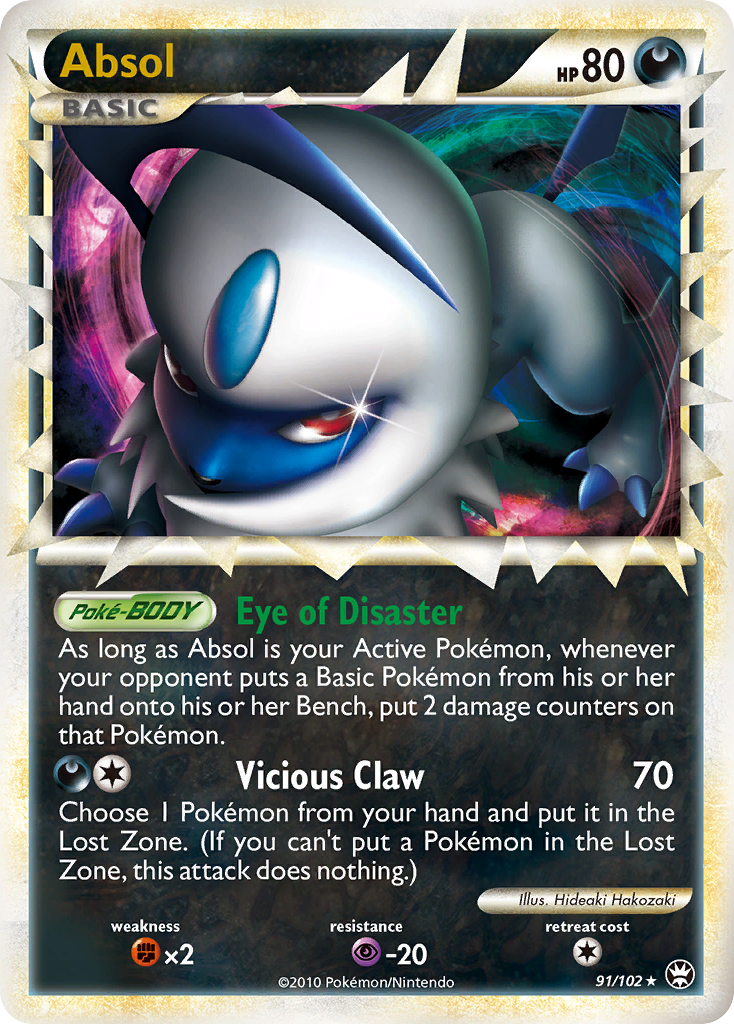 Triumphant Holo Absol #91/102