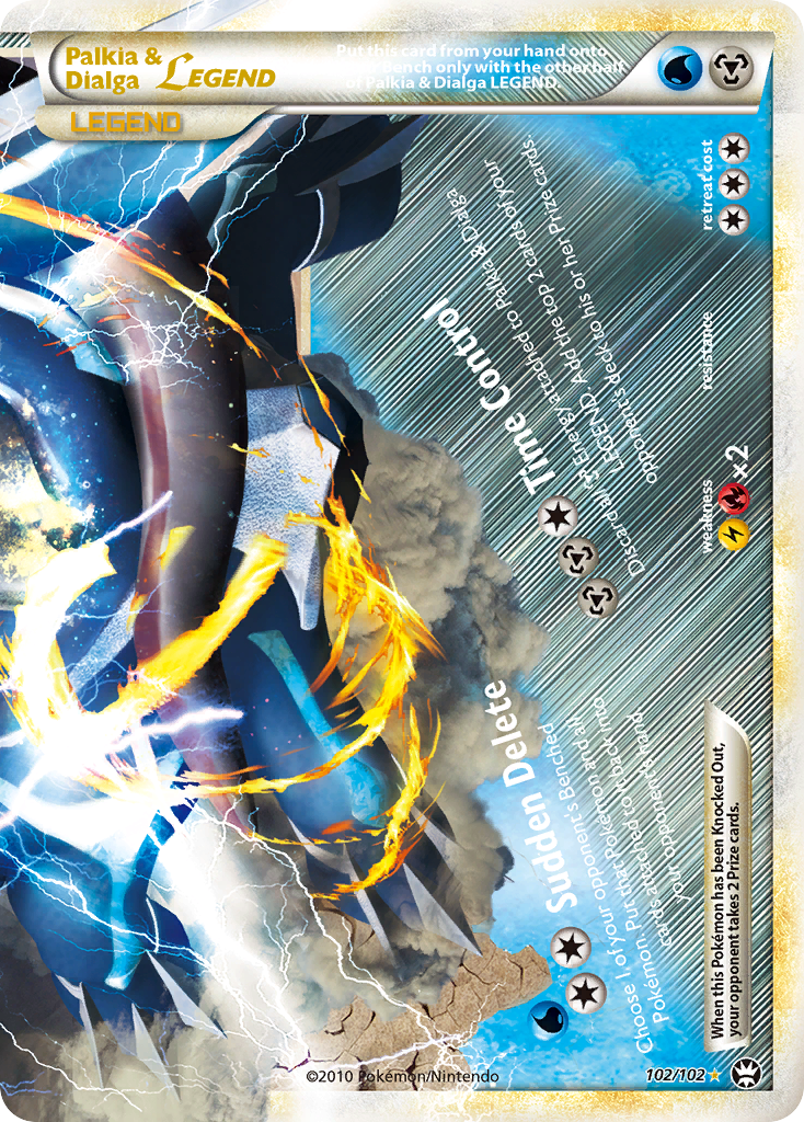 Triumphant Palkia & Dialga LEGEND (bottom) #102/102
