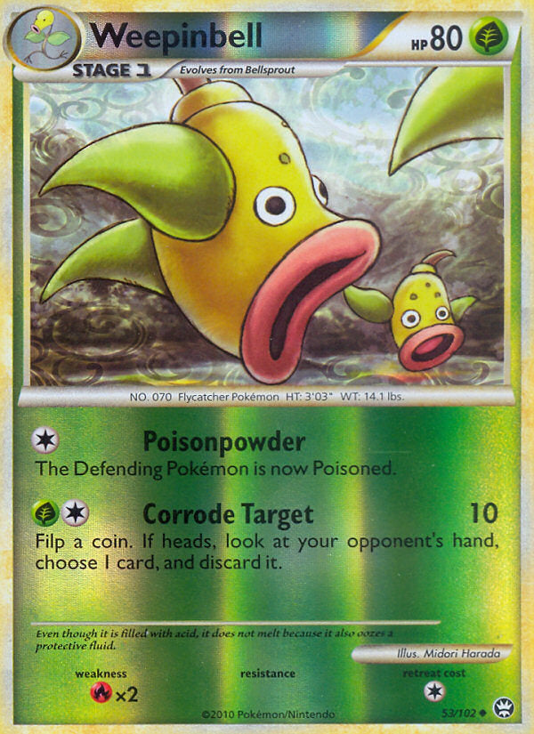Triumphant Weepinbell #53/102 reverse holo