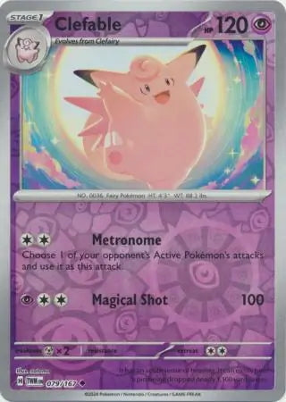 Twilight Masquerade Clefable #79/167 reverse holo