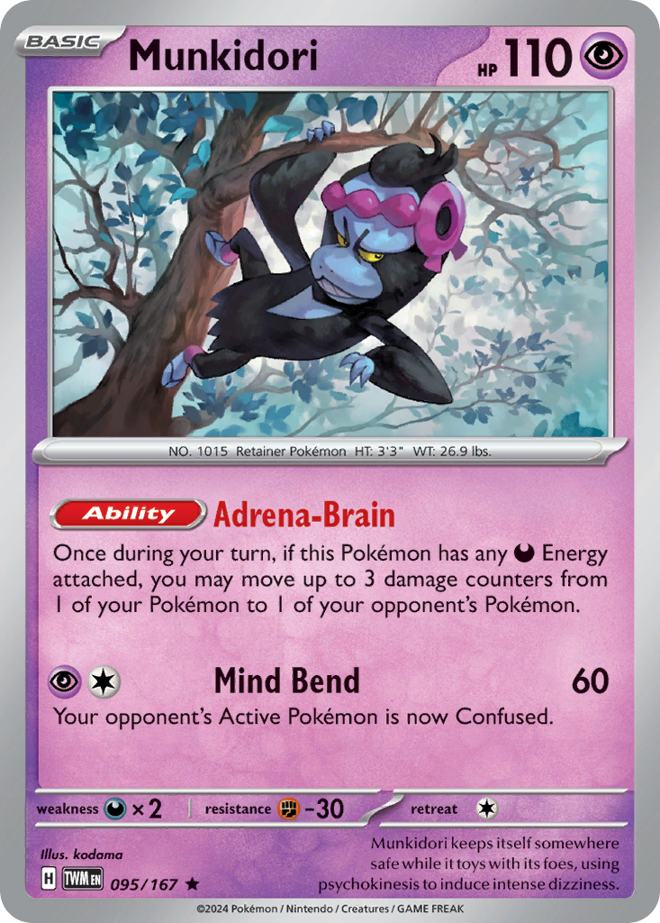 Twilight Masquerade Holo Munkidori #95/167