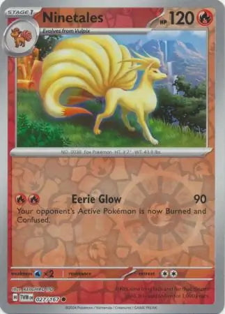 Twilight Masquerade Ninetales #27/167 reverse holo