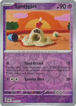 Twilight Masquerade Sandygast #91/167 reverse holo