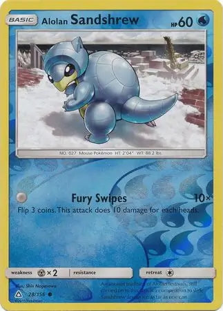 Ultra Prism Alolan Sandshrew #28/156 reverse holo