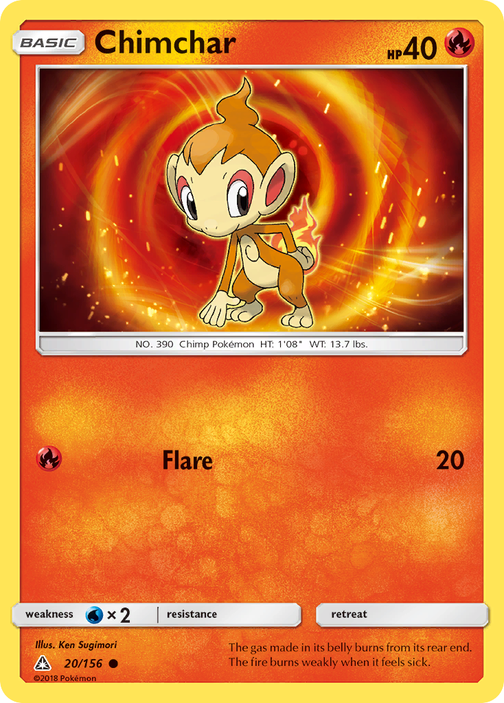 Ultra Prism Chimchar #20/156