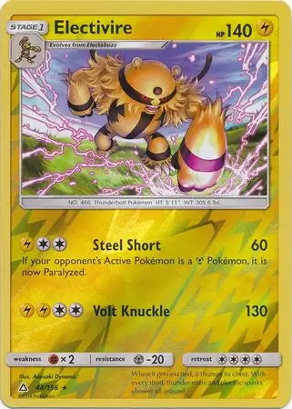 Ultra Prism Electivire #44/156 reverse holo