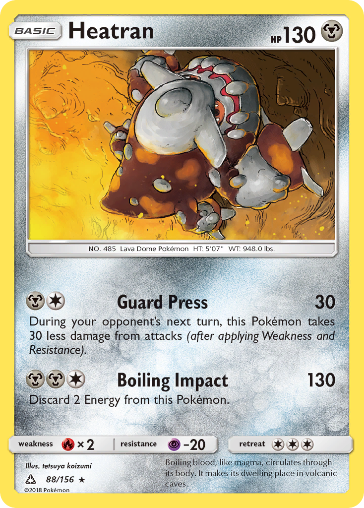 Ultra Prism Holo Heatran #88/156
