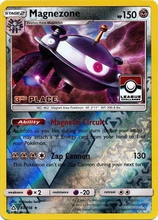 Ultra Prism Holo Magnezone #83 Third Place League Promo