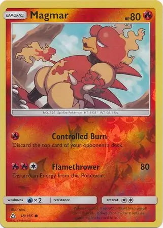 Ultra Prism Magmar #18/156 reverse holo