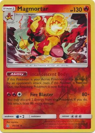Ultra Prism Magmortar #19/156 reverse holo