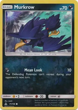 Ultra Prism Murkrow #71/156 reverse holo