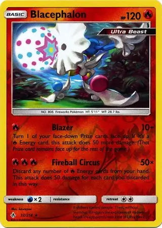 Unbroken Bonds Blacephalon #32/214 reverse holo