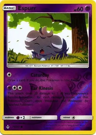 Unbroken Bonds Espurr #79/214 reverse holo