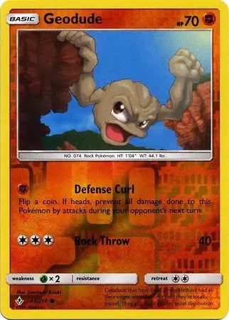 Unbroken Bonds Geodude #87/214 reverse holo