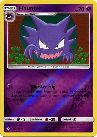 Unbroken Bonds Haunter #69/214 reverse holo