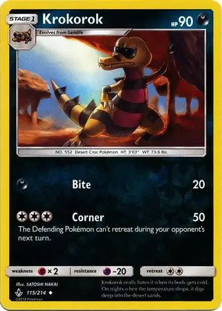 Unbroken Bonds Krokorok #115/214 reverse holo