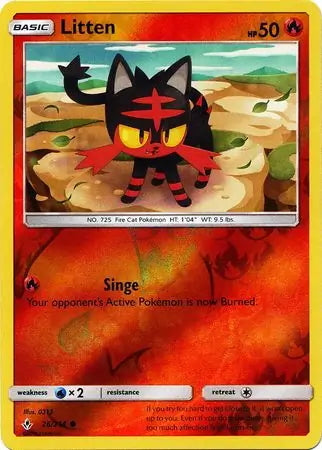 Unbroken Bonds Litten #26/214 reverse holo